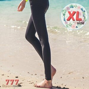 lady's swim wear - Rush Guard long pants plain [ black XL] K-245 swimsuit bottom swim .. leggings 