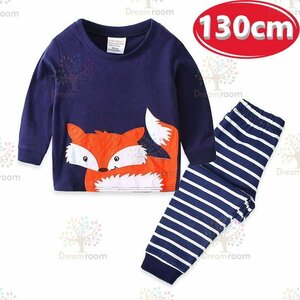 KIDS print design room wear - top and bottom 2 point SET long sleeve [130cm ] child Kids pyjamas setup man girl K-260-048