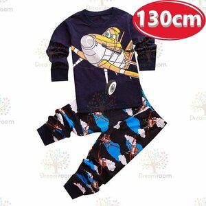 KIDS print design room wear - top and bottom 2 point SET long sleeve [130cm ] child Kids pyjamas setup man girl K-260-095