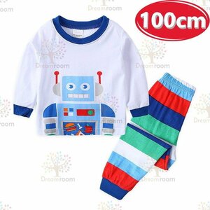 KIDS print design room wear - top and bottom 2 point SET long sleeve [100cm ] child Kids pyjamas setup man girl K-260-087