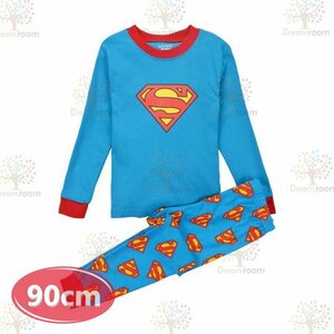 KIDS print design room wear - top and bottom 2 point SET long sleeve [90cm ] child Kids pyjamas setup man girl K-260-035