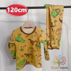 ｋｉｄｓ 裏起毛 あったか ルームウェアー 上下 2点SET 長袖 【120cm 】子供 厚地 厚手 総柄 キッズ パジャマ 男の子 女の子 K-274-05