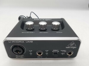 BEHRINGER U-PHORIA ☆UM2☆ ベリンガー オーディオインターフェース behringer オーディオインターフェイス ☆動作未確認☆ ジャンク扱品