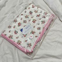 【2枚セット】衣類収納袋 ホワイトピンク 花柄 ポリエステル 透明窓付き_画像6