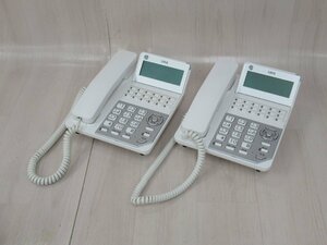 Ω YJ 112 保証有 22年製 キレイ Saxa サクサ PLATIAⅢ プラティア3 18ボタン多機能電話機 TD1010(W) 2台セット 動作確認済 祝10000取引越!