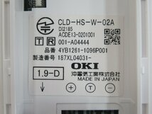 ZZF 1736 o 保証有 OKI MKT/ARC-30DKCLD-02A 沖 CrosCore 30ボタンカールコードレス電話機 電池付 22年製 綺麗・祝!!10000取引突破!!_画像6