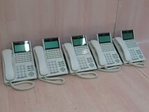 Ω ZZE 15320# 保証有 キレイめ NEC【 DTK-24D-1D(WH)TEL 】(5台セット) UNIVERGE Aspire WX 24ボタン標準電話機 領収書発行可能_画像1