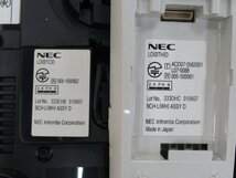 Ω YJ 170 保証有 NEC DTZ-24BT-1D(WH) Aspire UX カールコードレス電話機 電池付 液晶確認済・祝10000!取引突破!!_画像8