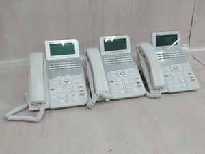 ΩZZT 1762 o 保証有 NTT ZX-(18)IPTEL-(1)(W) 18ボタンIP電話機 21年製 綺麗 3台セット・祝10000！取引突破！