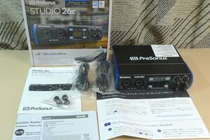 プリソーナス PreSonus 24bit/192kHz USB-C オーディオ/MIDI インターフェイス　STUDIO 26c　新品同様