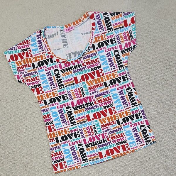 ANAP 総柄 半袖Tシャツ ガールズ レディース