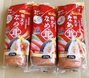 ナガノトマト 明太子なめ茸ボトル入り 270g 3本