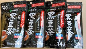 伊藤園 北海道産100%黒豆茶 ティーバッグ 14P入×4袋