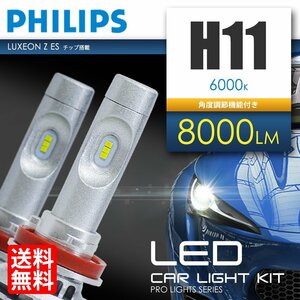 LED ヘッドライト / フォグランプ H11 フィリップス 6000K ホワイト 白 計8000lm LED バルブ 国内 点灯確認 検査後出荷 宅配便 送料無料