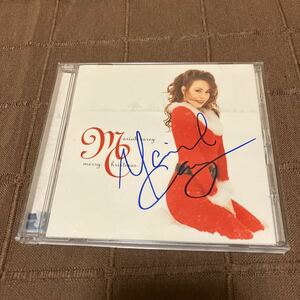 malaia* Carry Mariah Carey with autograph CD Merry Christmas album 