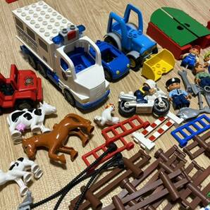 ☆LEGO レゴ☆デュプロ レゴブロック☆車 警察 動物色々セット☆送料込み！！ 基本ブロック トラクター トラックの画像2