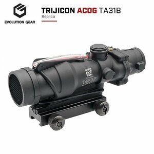 キルフラッシュ 付き 【 Evolution Gear 製】Trijicon タイプ ACOG 4x32 4倍 スコープ ドットサイト | エボギア ダットサイト トリジコン