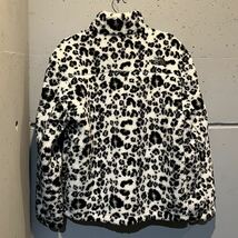 【韓国限定】 THE NORTH FACE ノースフェイス NOVELTY RIMO FLEECE JACKET リモフリースジャケット M アウター NJ4FN51L もこもこ ヒョウ柄_画像5