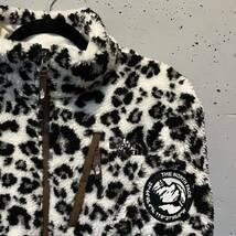 【韓国限定】 THE NORTH FACE ノースフェイス NOVELTY RIMO FLEECE JACKET リモフリースジャケット M アウター NJ4FN51L もこもこ ヒョウ柄_画像1