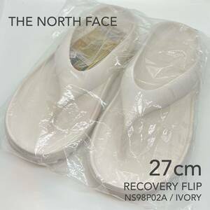 【韓国購入】27cm THE NORTH FACE ノースフェイス RECOVERY FLIP サンダル NS98P02A IVORY アイボリー 白 リカバリーフリップ