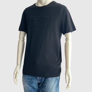 FENDI フェンディ Tシャツ ブラック メンズ ロゴ　半袖Tシャツ 