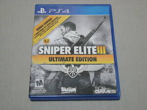 PS4用ソフト 「SNIPER ELITE Ⅲ Ultimate Edition」 北米版 （スナイパー・エリート 3）