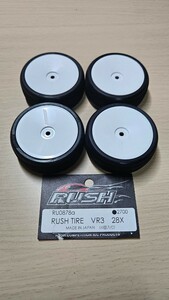 RUSH TIRE VR3 28X AXON black in na-1 pack only use TC10/2 TC10/3 Yocomo YOKOMO BD11 BD12 Tamiya TA08R TRF420X MTC2 XRAY