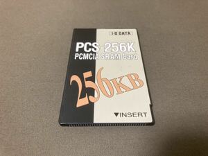 A)IO-DATA アイオーデータ PCカード 256kByte SRAM MEMORY CARD メモリーカード 動作確認済み NEOGEOでも使用可能 中古品 現状渡し (A