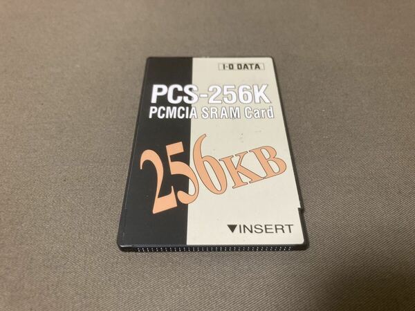 A)IO-DATA アイオーデータ PCカード 256kByte SRAM MEMORY CARD メモリーカード 動作確認済み NEOGEOでも使用可能 中古品 現状渡し (A