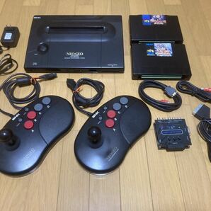 SNK NEOGEO AES後期型本体改造品 UNIVERSE BIOS v4.0搭載&高画質RGB to YPBPR コンポーネント信号コンバーター付属 中古品セット