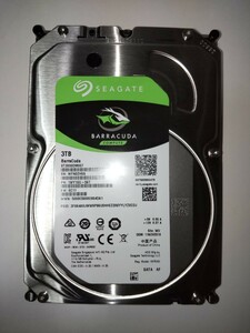 3TB 内蔵型 3.5インチ SATA/600 ハードディスク ST3000DM007 9回 4516時間 HDD Seagate Barracuda 5400rpm 中古美品