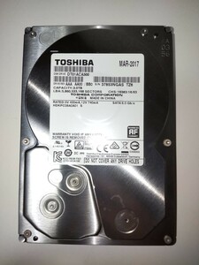 3TB 内蔵型 3.5インチ SATA/600 ハードディスク DT01ACA300 495回 3926時間 HDD 東芝 7200rpm 中古美品