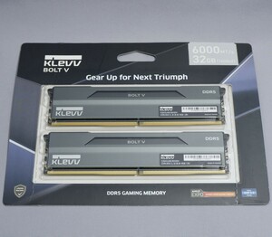 KLEVV BOLT V　DDR5-6000 CL30 XMP　16GB×2枚 計32GB