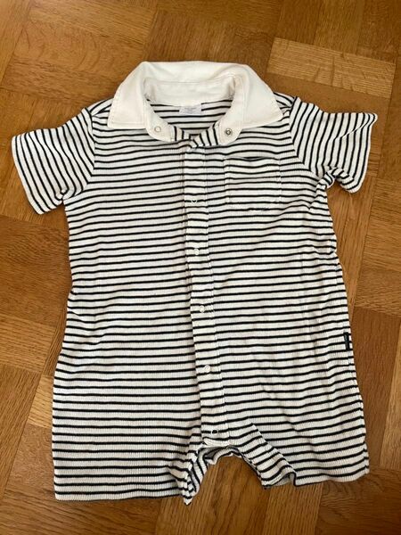 ベビーギャップ Baby Gap ボーダー柄半袖ロンパース 80cm