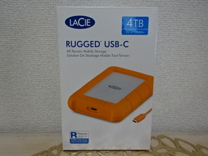 未使用・未開封☆ELECOM/エレコム/2EUAPA/REGGED/USB-C/ポータブルHDD/4TB/LACIE