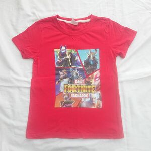 120 半袖Tシャツ フォートナイト Fortnite レッド 赤