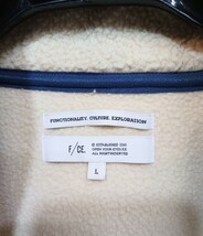 F/CE エフシーイー ポーラテック フリースジャケット ポケット付き ホワイト系 ボア ブルゾン メンズL オーバーサイズ_画像6