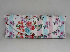 * thin type rose pattern semi-hard case SA-204( new goods unused )RI