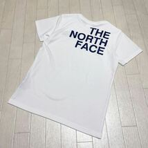 12★② THE NORTH FACE TEK TEE ノースフェイス 半袖 ロゴプリント Tシャツ ホワイト ネイビー S レディース_画像2