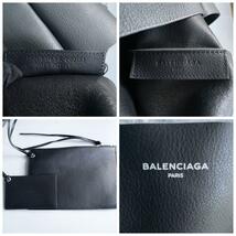 美品・人気モデル BALENCIAGA バレンシアガ エブリデイ トートバッグ ハンドバッグ ポーチ付 ミラー A4収納 グレー レザー_画像10