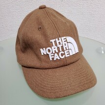 THE NORTH FACE ノースフェイス キャップ ロゴ ブラウン ウール混 FREE ユニセックス 調節可能_画像1