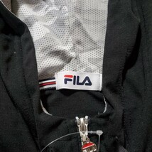 FILA フィラ 撥水 パーカー M ブラック 薄手 羽織り ロングパーカー UV機能 新品 未使用 自宅保管品_画像3