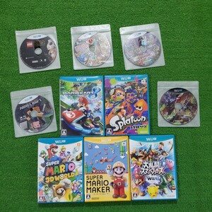  nintendo Wii U soft 10ps.@ set sale large ..s mash Brothers Mario Cart s pra toe n super Mario Manufacturers Dragon Quest 