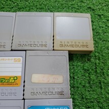 Nintendo GAMECUBE ゲームキューブ 10枚 メモリーカード まとめ売り オススメ GC まとめて DOL-008 DOL-014 ブラック グレー 送料230円_画像6