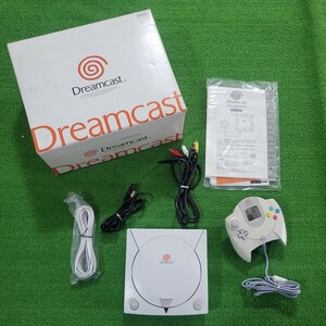 Dreamcast Dreamcast body operation verification ending HKT-3000 box opinion box instructions controller 1 piece controller game equipment SEGA Sega 
