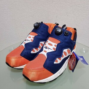 Reebok Reebok 90's Корея производства .. для Insta насос Fury спортивные туфли 8.5 примерно 26.5.Instapump Fury Road orange темно-синий 