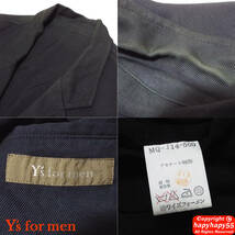 超希少■Y's foe men 2003SS アセテート 4つボタン テーラードジャケット◆ビッグシルエット Yohji Yamamoto ヨウジヤマモト アーカイブ_画像9