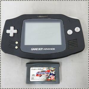 【 ジャンク 】 ゲームボーイアドバンス 本体 ブラック GBA ソフト付き HA051525