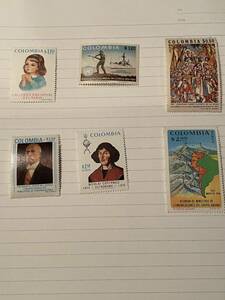  collector exhibition foreign stamp Colombia aru Milan te* padi -ya boat Nicola light * Copel niks world Vintage large amount commemorative stamp South America 