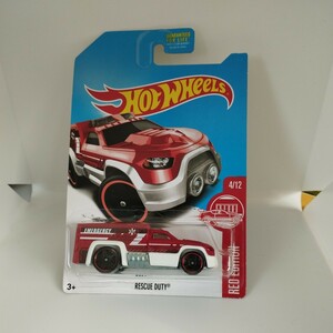 Hot Wheels　RESCUE DUTY USカード　target限定　RED EDITION